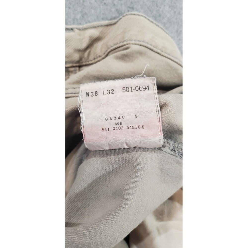 Vintage‎ Levis 511 Mens Beige Jeans 38x32 Y2K - Picture 15 of 16